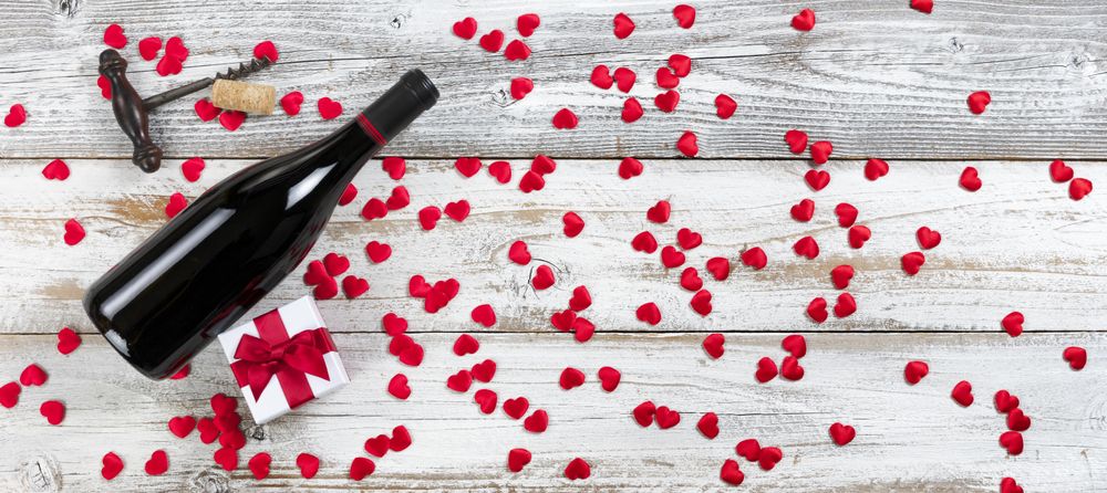 Simply red for Valentine’s Day holiday background