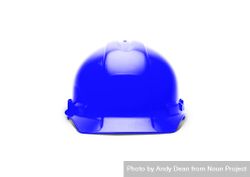 Blue Construction Safety Hard Hat Facing Forward Isolated 48Bq2j