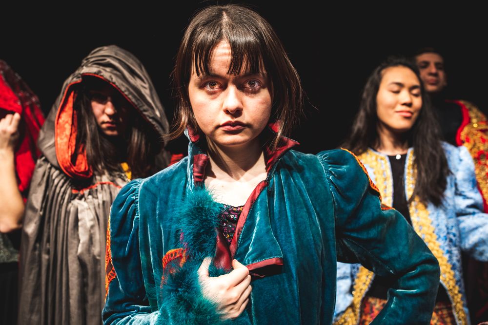 MONTREAL, QUEBEC, CANADA – April 12 2019- Young people with autism performing in a theatre