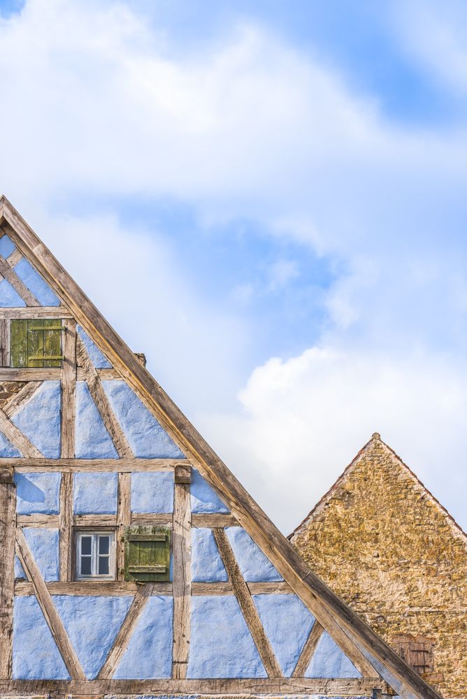 Details of medieval German gable roofs