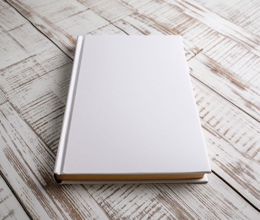 Book on the wood table