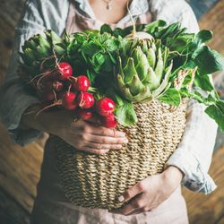 Organic produce or local market concept