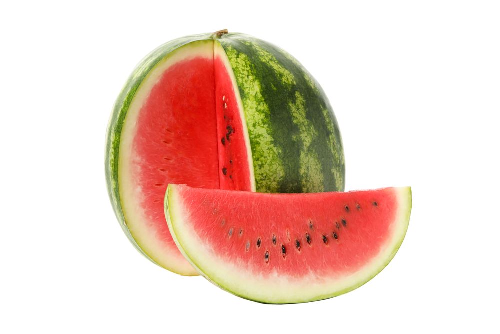 Fresh watermelon isolated on blank background. Summer fruit