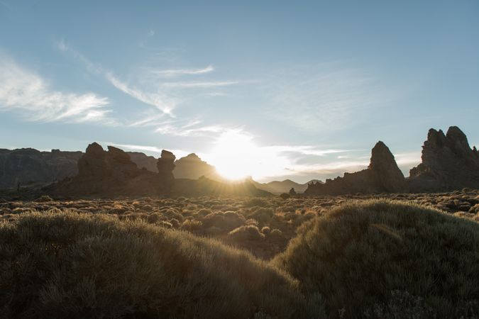 Dry land and hills