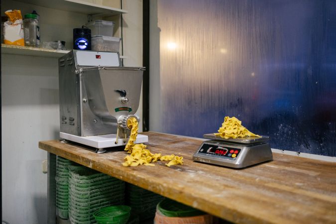 Freshly made pasta