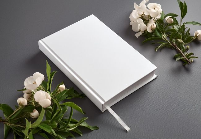 Notebook with flowers