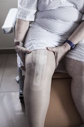 Mature woman hospitalized