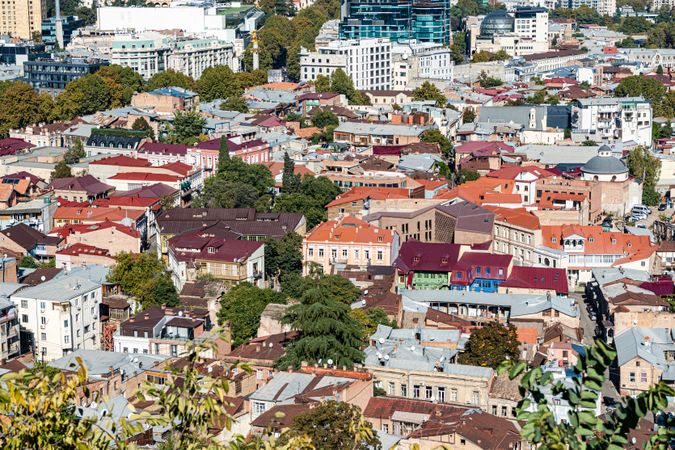 View to the Tbilisi city