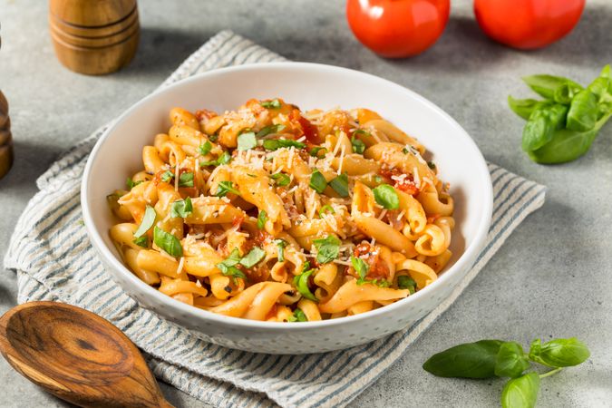 Homemade Italian Casarecce Pasta