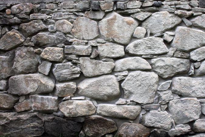 Texture of grey stone wall