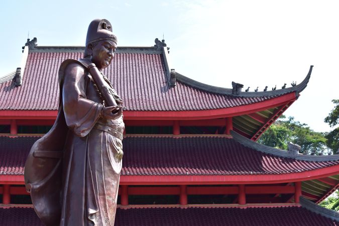 Cheng Ho Statue in Sam Poo Kong