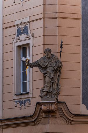 Decooration of the building in Old Prague