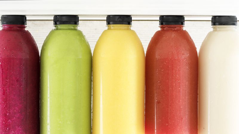 Various Fruit Juice on Big Bottle