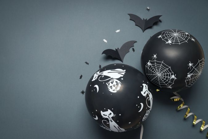 Concept of Halloween, Halloween balloon, space for text
