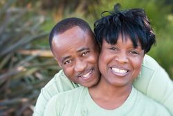 Smiling Black Couple