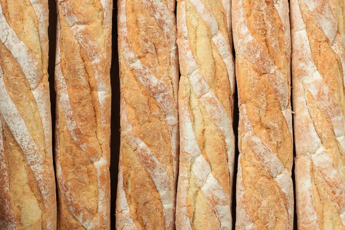 Full Frame Shot Of  French Baguettes
