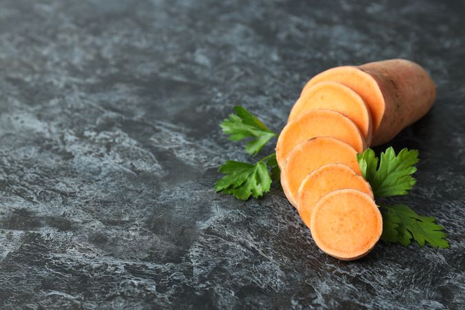 Sweet potato, concept of healthy food, vegetables
