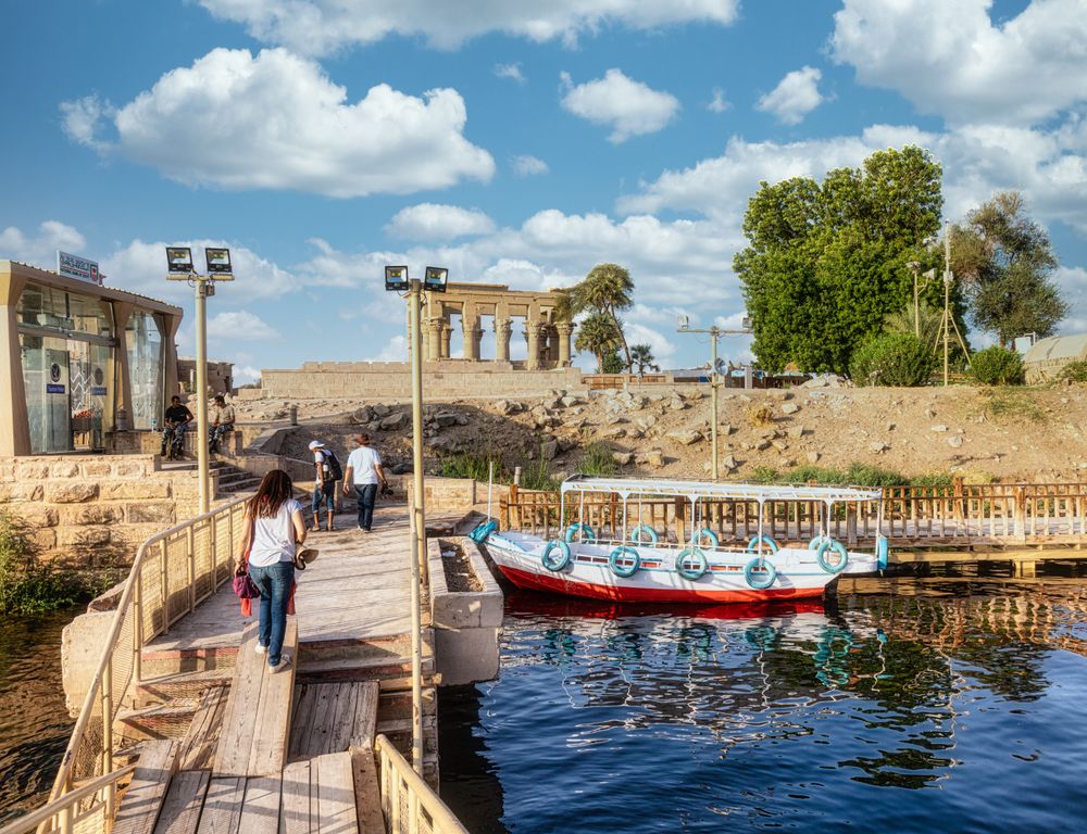 People walking on brown wooden dock