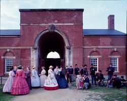 Reenactors pose at Fort Washington State Park, Fort Washington, Maryland