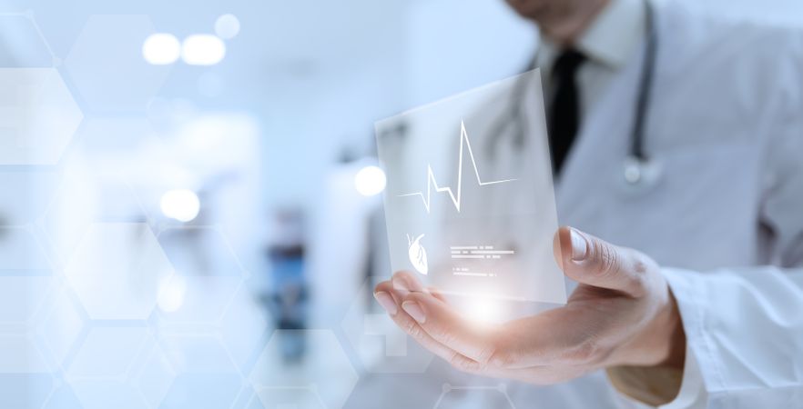 Doctor Reveals Heart and Pulse Hologram in Palm