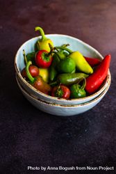 Paprika peppers in a bowl 5zrdAg