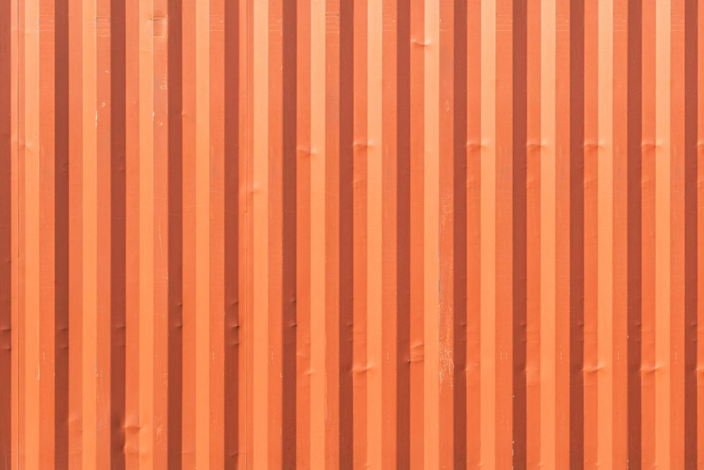 Orange shipping container texture