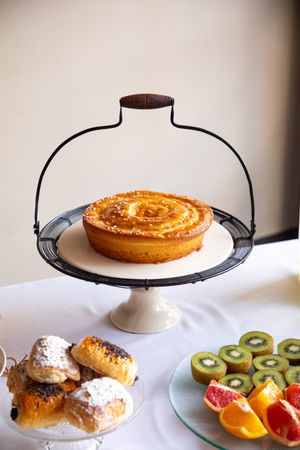 Beautiful pie for festive table