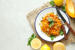Fall season tasty food concept - baked pumpkin