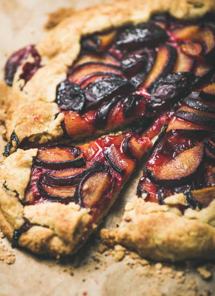 Fruit tart close up