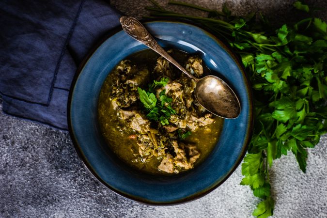 Hearty Georgian stew, chakapuli