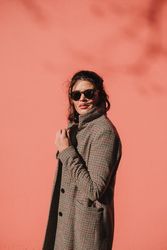 stylish lady in sunglasses