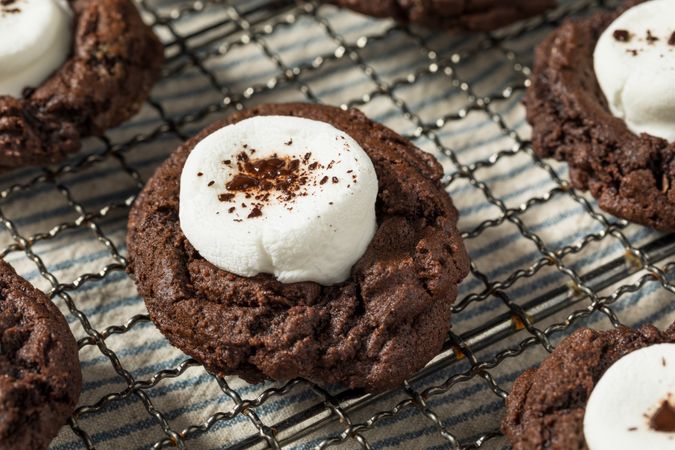 Homemade Dark Chocolate Hot Cocoa Cookies