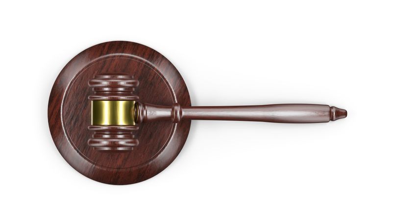 Overhead of a Law Gavel
