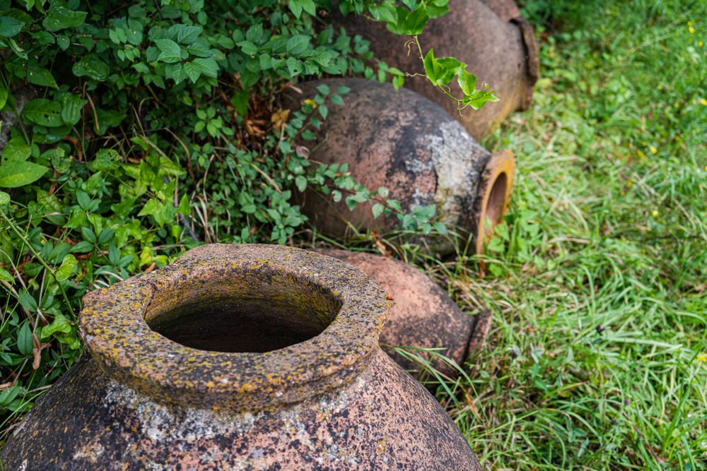 Winemakers pottery known in Georgia as kvevri