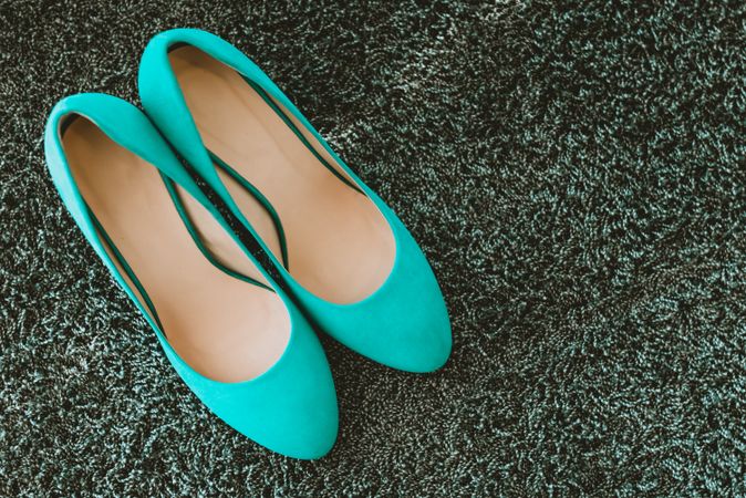 Pair of blue shoes