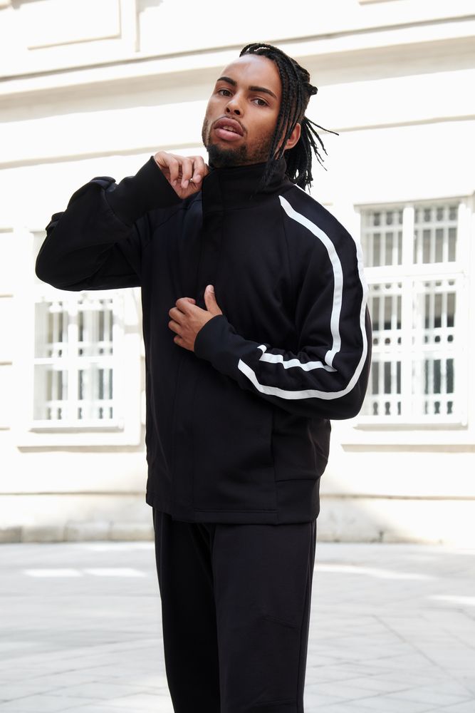 Black male standing on the street