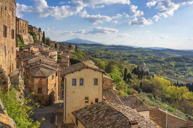 Montepulciano village panoramic view