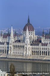 Hungarian parliament as seen from across the river Danube 5RlpNb