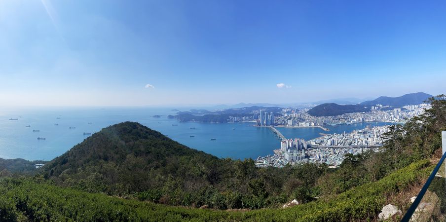 Bongnae Mountain View in Busan, South Korea
