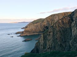 Cliffs of rugged coast line