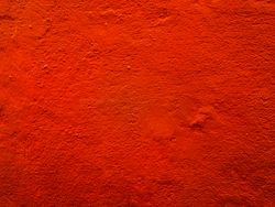 Red painted cement wall