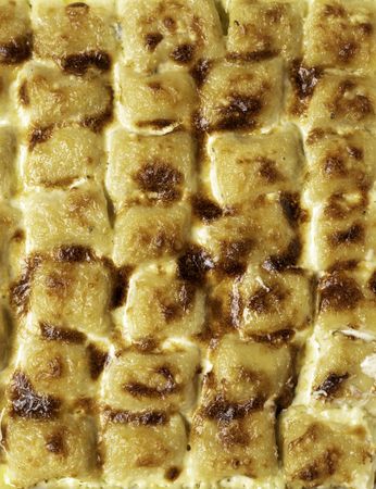 Gnocchi gratin close-up