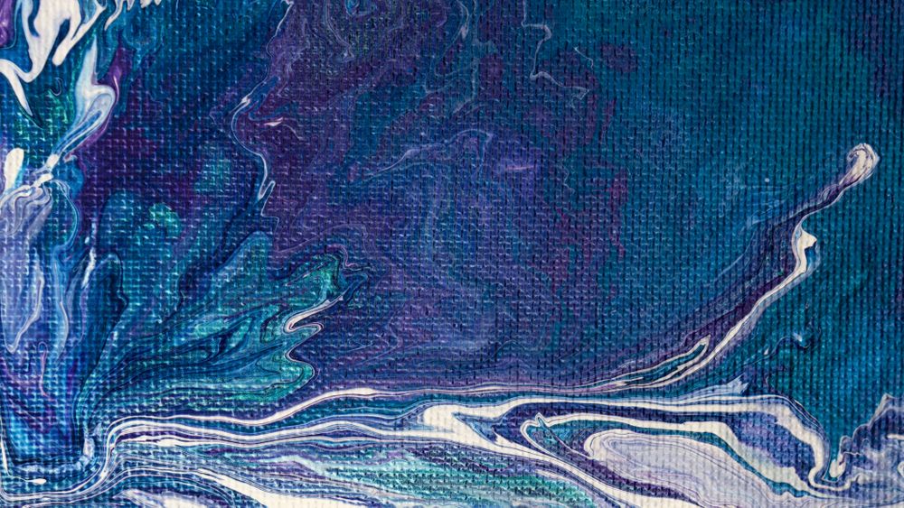 Blue Fluid Art, Abstract Acrylic Background