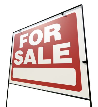 Left Facing For Sale Real Estate Yard Sign