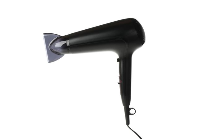 hair dryer isolated on plain background