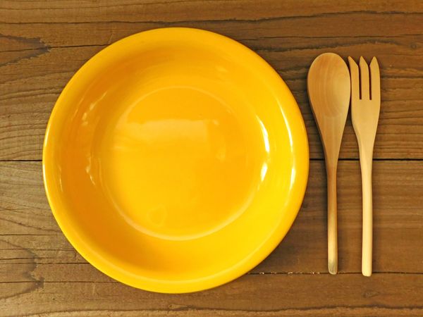 Kitchen Dish On Background