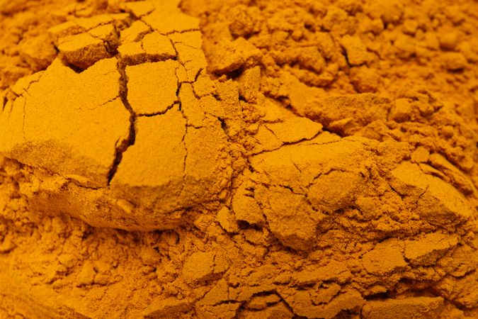 Fragrant seasoning - turmeric, one of the main ingredients in Indian curry