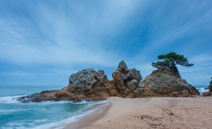 Stone shore near water
