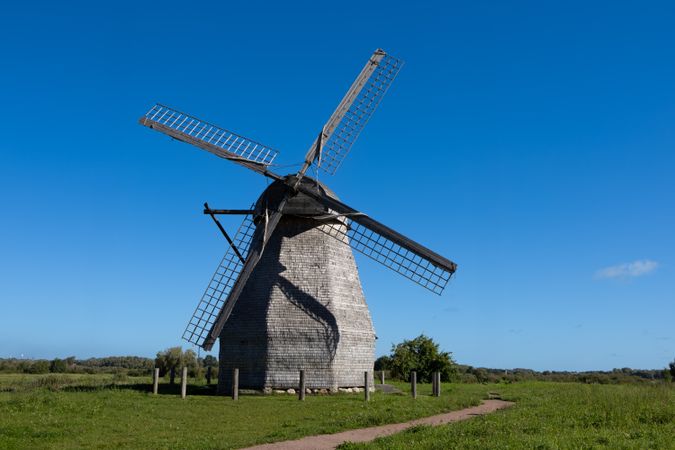 Eco-Friendly Windmill Landscape