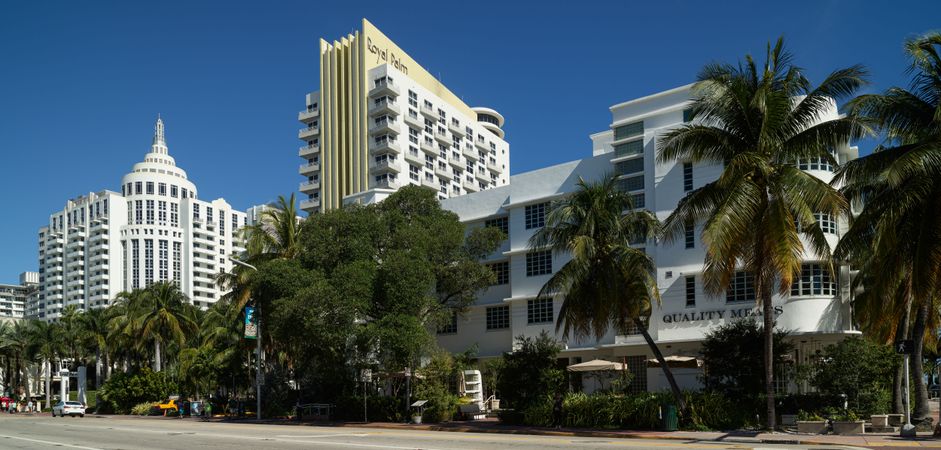 Art Deco buildings along Miami boulevard